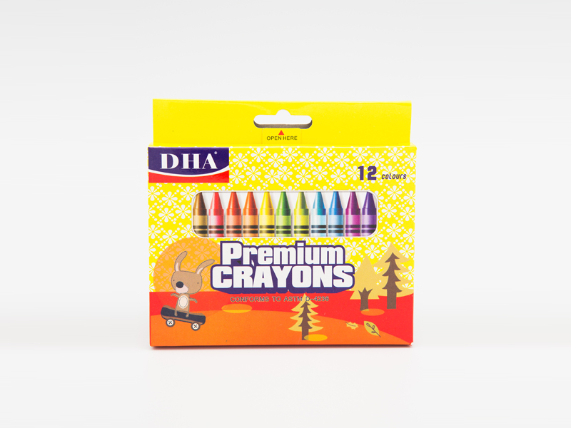 12种颜色的儿童定制批发高品质可水洗蜡笔